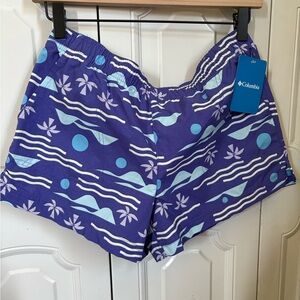 Columbia Purple Patterned Shorts